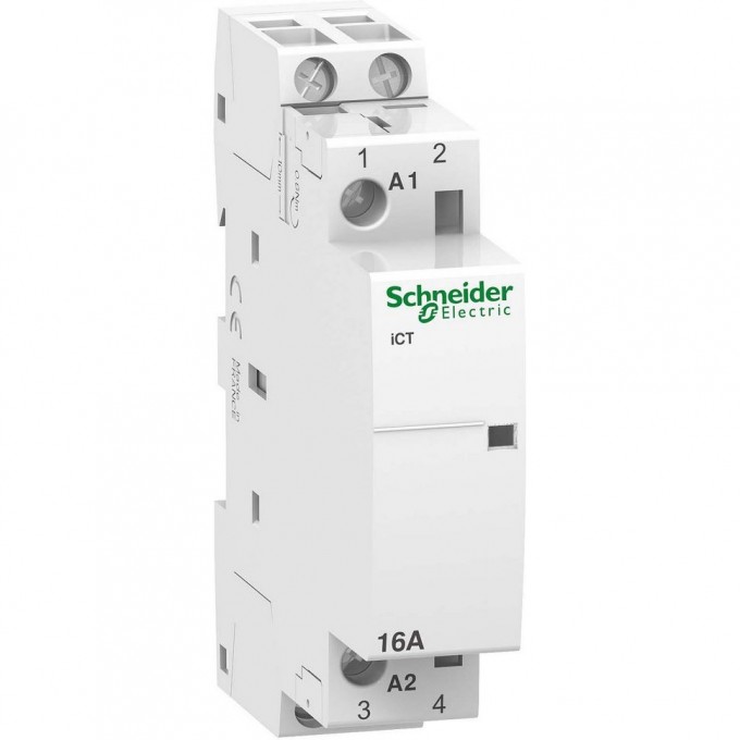 Модульный контактор SCHNEIDER ELECTRIC ACTI9 iCT16A 2НО 220В АС 50ГЦ A9C22512