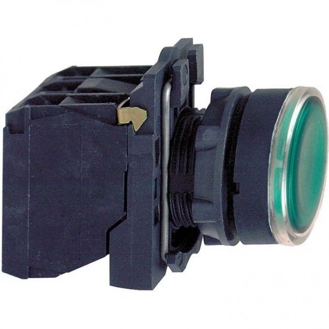 Кнопка 22мм SCHNEIDER ELECTRIC HARMONY XB5 230-240В зеленая с подсветкой XB5AW33M5