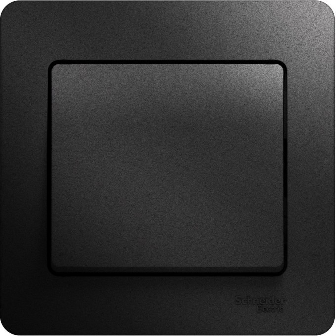 1-клавишный выключатель SCHNEIDER ELECTRIC GLOSSA, сх.1, 10АХ, в сборе, АНТРАЦИТ GSL000712
