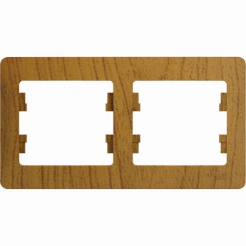 2-постовая рамка SCHNEIDER ELECTRIC GLOSSA, горизонтальная, ДЕРЕВО ДУБ 2-постовая рамка SCHNEIDER ELECTRIC GLOSSA, горизонтальная, ДЕРЕВО ДУБ