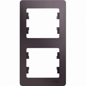 2-постовая рамка SCHNEIDER ELECTRIC GLOSSA, вертикальная, СИРЕНЕВЫЙ ТУМАН 2-постовая рамка SCHNEIDER ELECTRIC GLOSSA, вертикальная, СИРЕНЕВЫЙ ТУМАН