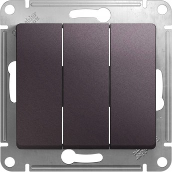 3-клавишный выключатель SCHNEIDER ELECTRIC GLOSSA, сх.1+1+1, 10АХ, механизм, СИРЕНЕВЫЙ ТУМАН