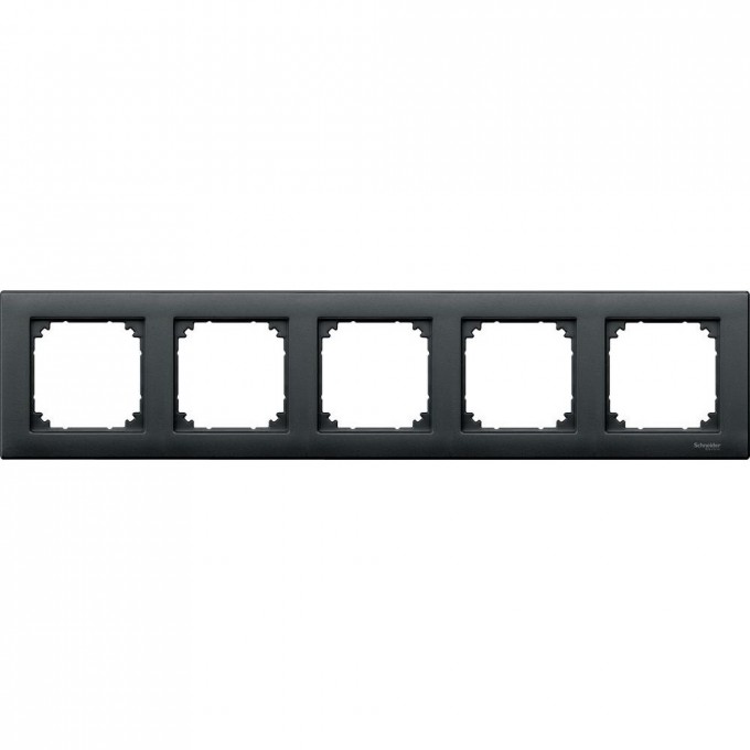 5-постовая рамка SCHNEIDER ELECTRIC MERTEN M-PLAN, АНТРАЦИТ SM MTN486514