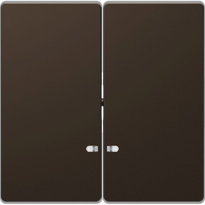 Клавиша двойная MERTEN D-LIFE с линзой для LED модуля, МОККО MTN3420-6052