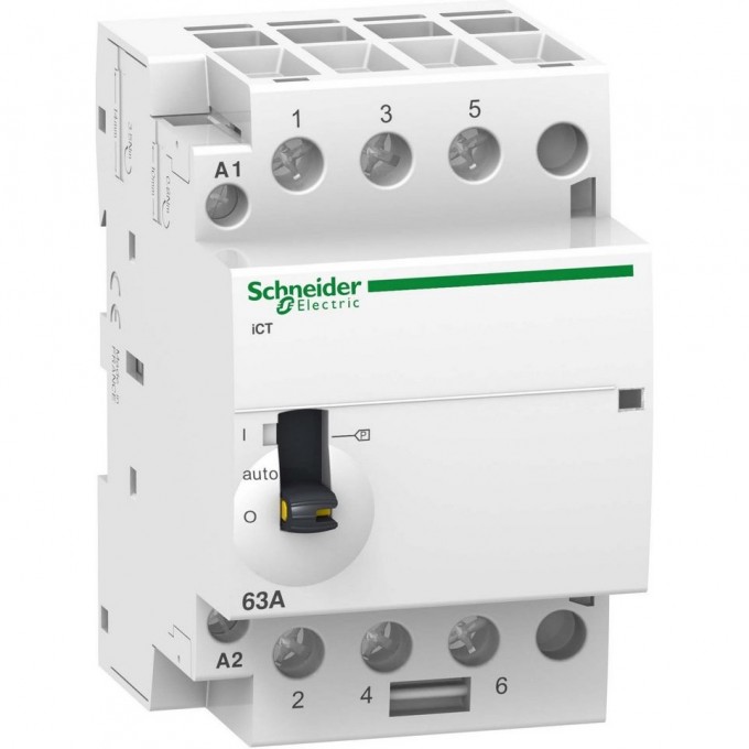 Модульный контактор с ручным управлением SCHNEIDER ELECTRIC ACTI9 iCT40A 3Н A9C21843