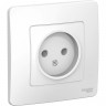 Розетка одинарная SCHNEIDER ELECTRIC BLANCA без заземления без шторок 16А, 250В, БЕЛЫЙ BLNRS000011