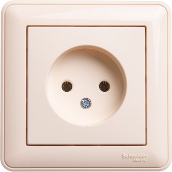 Розетка SCHNEIDER ELECTRIC W59 без заземления без шторок, 16А, в сборе, слоновая кость
