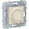 Термостат теплого пола SCHNEIDER ELECTRIC UNICA NEW, 10А, выносной термодатчик, бежевый NU550344