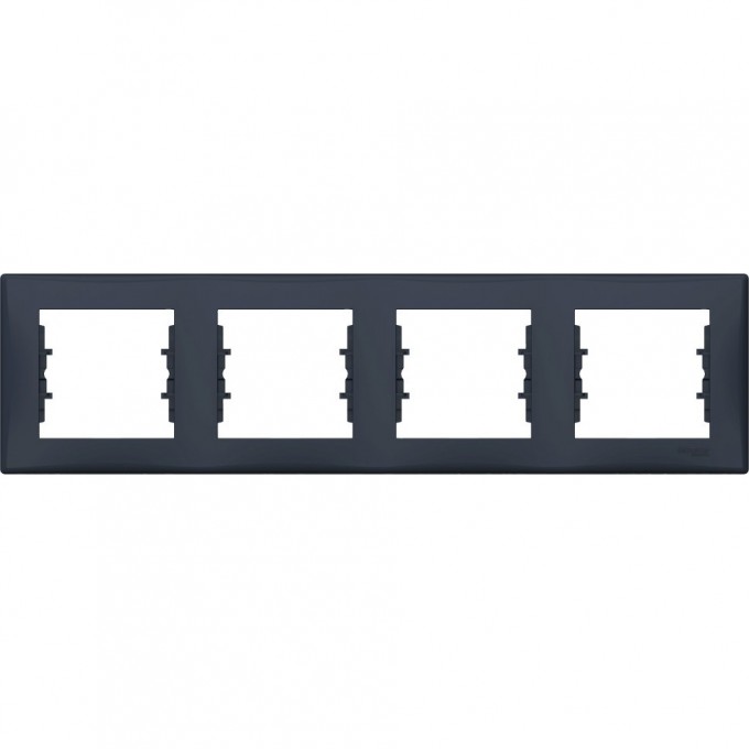 4-постовая рамка SCHNEIDER ELECTRIC SEDNA, горизонтальная, ГРАФИТ SDN5800770