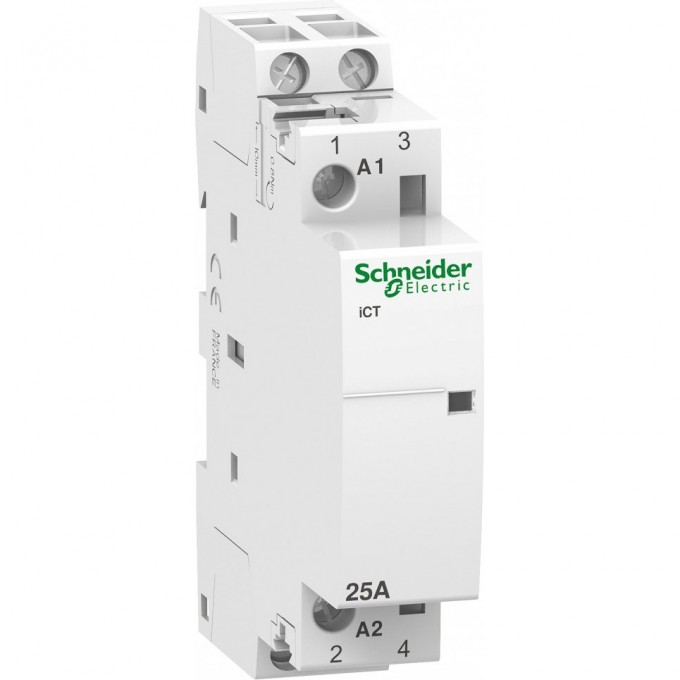 Модульный контактор SCHNEIDER ELECTRIC ACTI9 iCT25A 2НО 220В АС 50ГЦ A9C20532