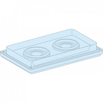 Сальниковая панель SCHNEIDER ELECTRIC PRISMA с 2 отверстиями диаметром 33 - 72 ММ, IP55